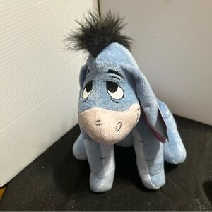 Disney Blue Eeyore Plush with Black Mane